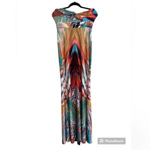 Beautiful resort dress vibrant and ready to dazzle